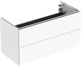 Geberit ONE Waschtischunterschrank 2 Schubladen weiß hochglanz 89,5 cm