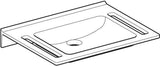 Geberit Publica Waschtisch 70x55 cm weiß matt – barrierefrei, antibakteriell, ohne Hahnloch