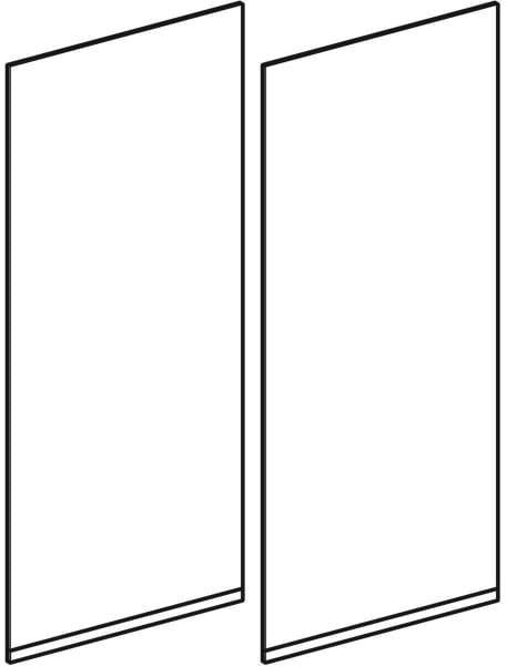 Geberit Option Plus Set Türen für Spiegelschrank, Breite 60 cm