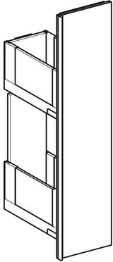 GEBERIT Acanto Fach Set Auszüge unten für Apothekerschrank, 22 cm Breite