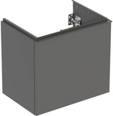 Geberit Acanto Waschtischunterschrank 60 cm – 1 Schublade, 1 Innenschublade, verkürzte Ausladung, weiß hochglänzend