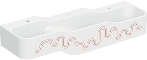 GEBERIT Bambini Spiel- und Waschlandschaft 140 cm – 3 Waschplätze, weiß-alpin matt