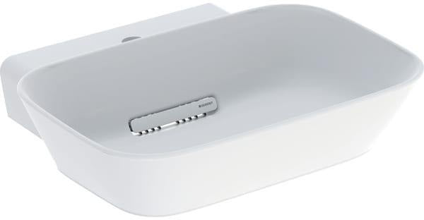 Geberit ONE Aufsatzwaschtisch 50x42,5 cm weiß KeraTect CleanDrain mit Hahnloch