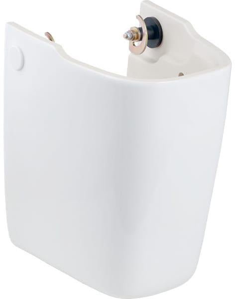 Geberit Renova Plan Halbsäule für Handwaschbecken, weiß, Sanitärkeramik, schmutzabweisend