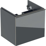 Geberit Acanto Waschtischunterschrank 59,5 cm, 1 Schublade mit Innenschublade, weiß hochglänzend