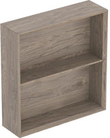 Geberit Regal quadratisch 45x46,7x13,2 cm weiß Hochglanz – Wandhängendes Badregal mit Einlegeboden