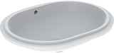 Geberit VariForm Unterbau-Waschtisch elliptisch 62,5 cm weiß KeraTect ohne Hahnloch