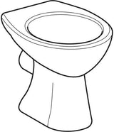 GEBERIT Renova Stand-WC Tiefspüler weiß KeraTect Abgang horizontal