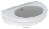 Geberit Handwaschbecken FIDELIO 370x250mm mit Überlauf ohne Hahnloch weiß