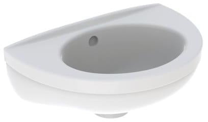 Geberit Handwaschbecken FIDELIO 370x250mm mit Überlauf ohne Hahnloch weiß