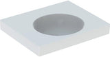 Geberit Preciosa II Waschtisch 60x50 cm weiß mit Ablagefläche, ohne Hahnloch, ohne Überlauf
