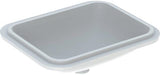 Geberit VariForm Unterbauwaschtisch 53x44 cm weiß KeraTect ohne Hahnloch und Überlauf