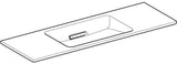 Geberit ONE Waschtisch 120x40 cm CleanDrain mit KeraTect, weiß glänzend, ohne Hahnloch