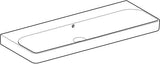 Geberit Smyle Waschtisch eckig 120x48cm ohne Hahnloch mit Überlauf weiß