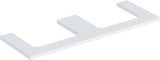 Geberit ONE Waschtischplatte 133,8 cm weiß hochglänzend mit 2 Ausschnitten