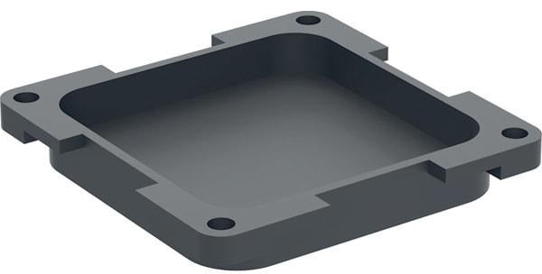 Geberit ONE Blinddeckel für Steckdose, schwarz-matt – Passgenauer Abdeckung für Spiegelschrank ab 2021