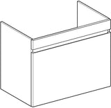 Geberit Renova Plan Unterschrank für Möbelwaschtisch, 1 Schublade, Nussbaum hickory hell, 53,8 cm