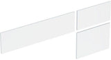 Geberit VariForm Schubladenfront-Set für Waschtisch-Unterschrank, 3 Schubladen, B 135 cm, Weiß Hochglanz