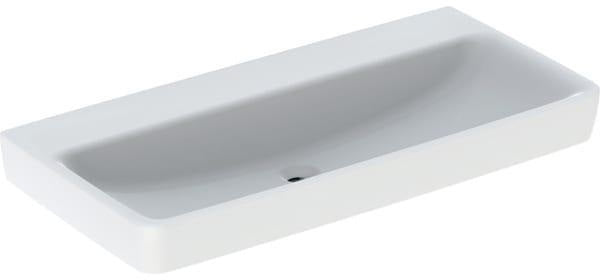 GEBERIT Renova Plan Waschtisch 55x44cm ohne Hahnloch & Überlauf, weiß – Unterbaufähig