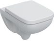GEBERIT Renova Plan Wand-WC Tiefspüler Set mit WC-Sitz, weiß, 54 cm Tiefe