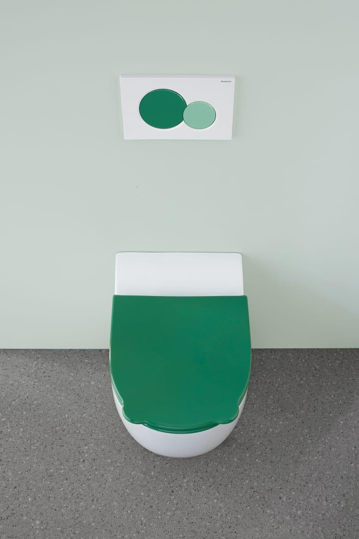 Geberit Bambini Wand-WC für Kinder – Rimfree Tiefspüler, H 35 cm, weiß