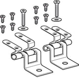 Geberit Set Scharniere für WC-Sitz Befestigung von vorne, Edelstahl – 2 Stück