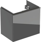 Geberit Acanto Waschtischunterschrank 60 cm – 1 Schublade, 1 Innenschublade, verkürzte Ausladung, weiß hochglänzend