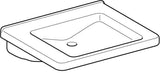 GEBERIT Renova Comfort Waschtisch eckig 60x55 cm barrierefrei weiß