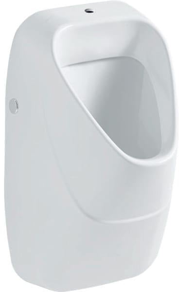 Geberit Urinal ALIVIO mit Spülrand, verdecktem Geruchsverschluss und Kerafix-Befestigungsset, 340 x 570 x 340 mm, weiß