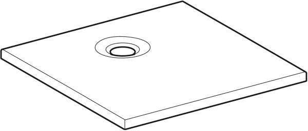 GEBERIT Nemea Duschwanne 80x80 cm weiß matt Sanitäracryl bodeneben
