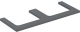 Geberit ONE Waschtischplatte 133,8 cm weiß hochglänzend mit 2 Ausschnitten