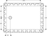 GEBERIT Setaplano Duschfläche 80 x 80 cm aus Varicor, weiß-alpin, rutschhemmend