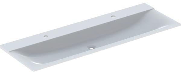 GEBERIT Xeno2 Möbelwaschtisch 140x48 cm weiß-alpin – Antibakteriell, Kratzfest, ohne Hahnloch