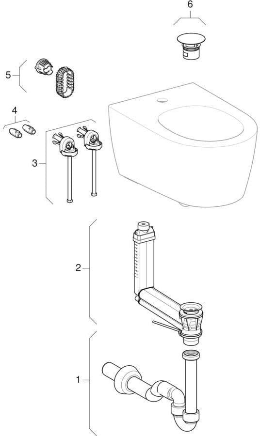 Geberit ONE Wandbidet geschlossene Form weiß KeraTect – wandhängend, verdeckte Befestigung