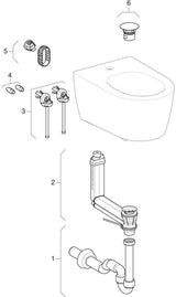 Geberit ONE Wandbidet geschlossene Form weiß KeraTect – wandhängend, verdeckte Befestigung