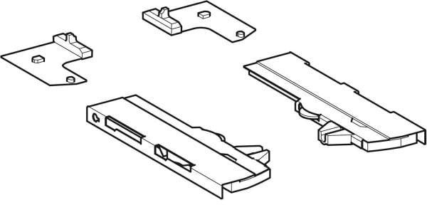 GEBERIT Xeno2 Druckschnapper für Waschtischunterschrank WT 140/160 cm – Selbsteinzugs Set