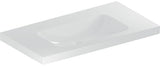 Geberit iCon Light Waschtisch 90x48 cm mit Ablagefläche, Hahnloch und Überlauf, weiß