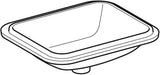 Geberit VariForm Unterbauwaschtisch 53x44 cm weiß KeraTect ohne Hahnloch und Überlauf