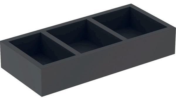 GEBERIT Schubladeneinsatz Smyle H-Unterteilung lava 32,3 cm für untere Schublade
