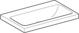 Geberit iCon Light Aufsatzwaschtisch 75x48 cm mit Hahnloch und Überlauf in Weiß