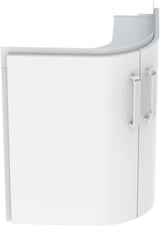 GEBERIT Renova Compact Eck-Waschtischunterschrank 69 cm, 2 Türen, weiß hochglanz