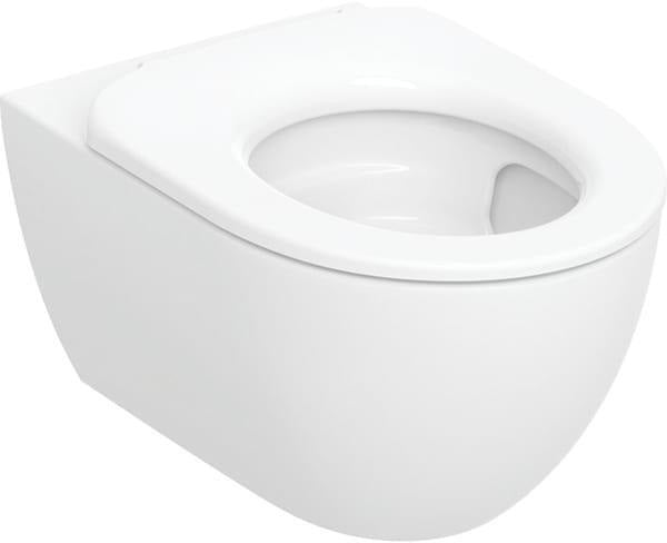 Geberit Acanto Wand-WC Set mit TurboFlush, KeraTect und WC-Sitzring, Tiefspüler, 53 cm