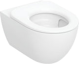 Geberit Acanto Wand-WC Set mit TurboFlush, KeraTect und WC-Sitzring, Tiefspüler, 53 cm