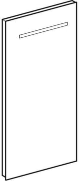 Geberit Renova Compact Lichtspiegel 40x80 cm mit LED-Beleuchtung und Schalter