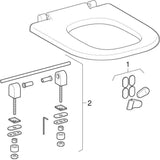 Geberit Renova Comfort WC-Sitzring barrierefrei eckig weiß antibakteriell