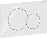 Geberit Sigma01 Betätigungsplatte rund 2-Mengen-Spülung weiß glänzend, 10er-Pack