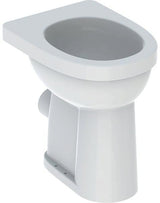 Geberit Renova Comfort Stand-WC Flachspüler erhöht, Abgang horizontal, weiß