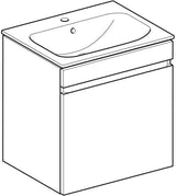 Geberit Renova Plan Waschtischset mit Unterschrank Nussbaum hell KeraTect 55 cm
