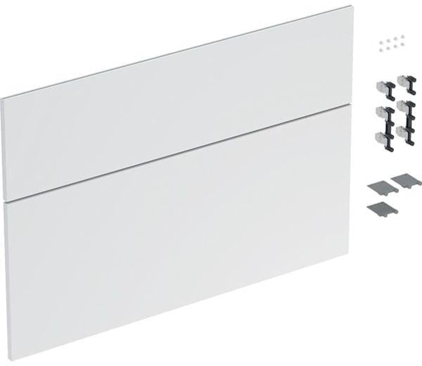 Geberit iCon Schubladenfront Set für Waschtisch 90 cm, weiß hochglänzend, 2 Schubladen