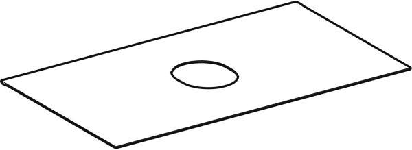 Geberit VariForm Abdeckplatte 90 cm für Unterschrank mit Schublade, weiß melaminbeschichtet